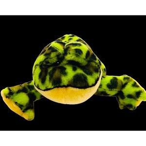 Ganz Bullfrog Stuffed Animal Frog Plush No Code Green Speckled Webkinz P11